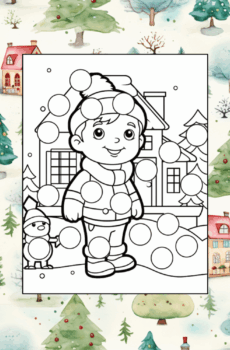 picture in our christmas dot markers pdf printable