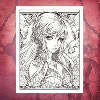 japanese anime girls examples of coloring pages pdf anime girls