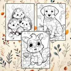 fall coloring book dot markers pdf for toddlers