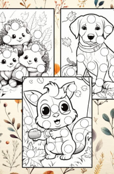 fall coloring book dot markers pdf for toddlers