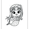cute mermaid coloring pages for relaxation