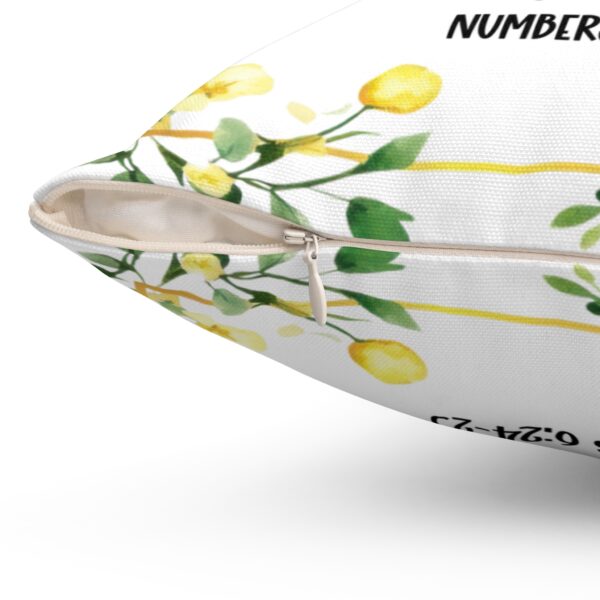 The Lord Bless You And Keep You, Numbers 6, Beautiful Floral Bordered Throw Cushions - Image 8