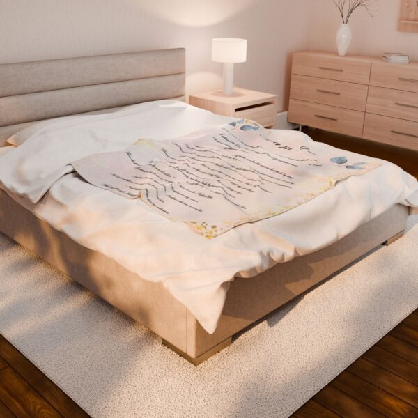 Psalm 91 Prayer Blanket - Beautiful Script Christian Prayer Blanket - Image 7