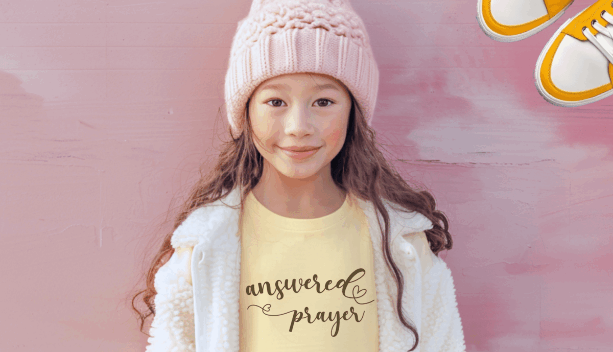 "Answered Prayer" Kids Tee - ✔ Currently Available In the United States